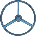 Blue Retro Sparkle 3 Spoke Steering Wheel L4790