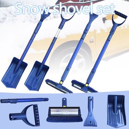 Blue Car Snow Shovel Ice Scraper Brush Y11624
