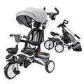 Folding Toddler Tricycle with Adjustable Canopy and Storage U275023