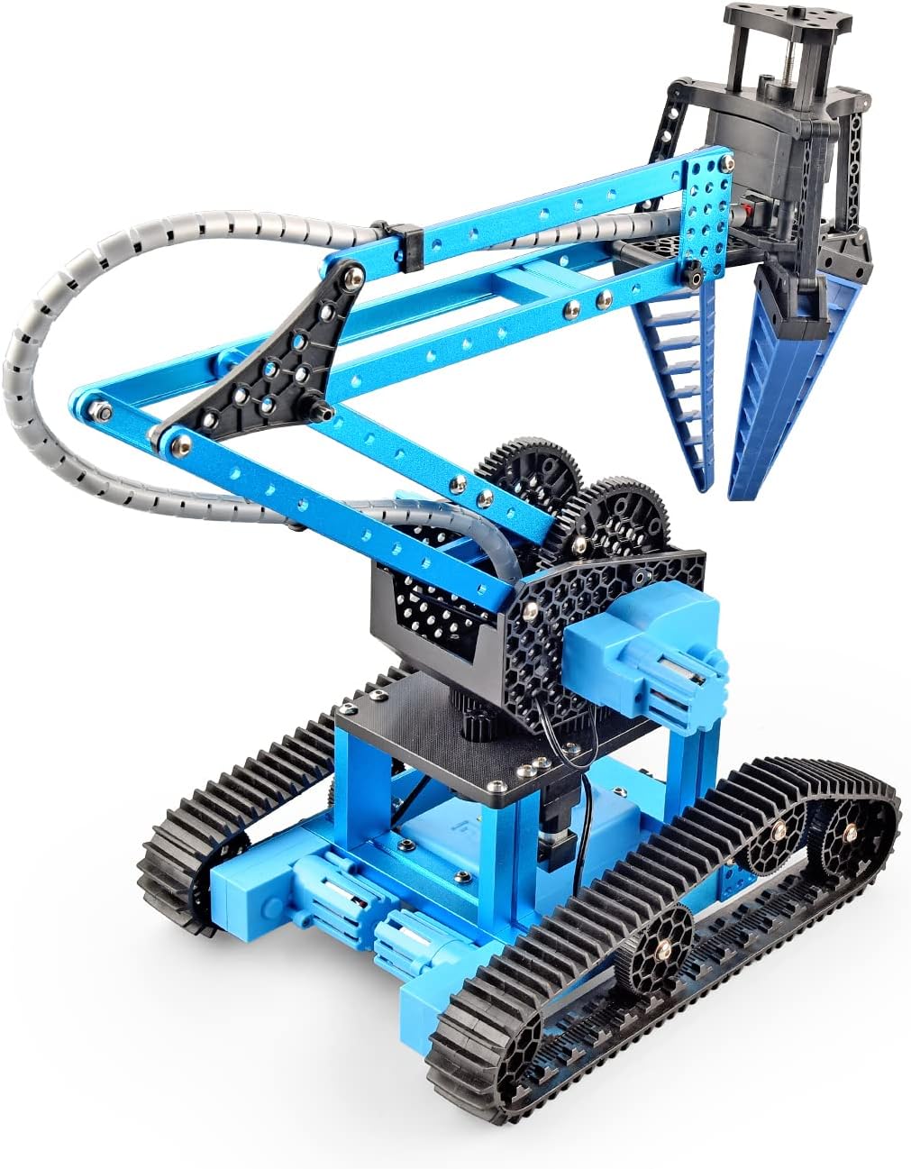 15 Channels 2.4G RC Robot Toy, DIY 151 pcs Take Apart Stem Excavator Toy Electronic Alloy Metal Mechanical Robotic Arm Building Kit Q5627