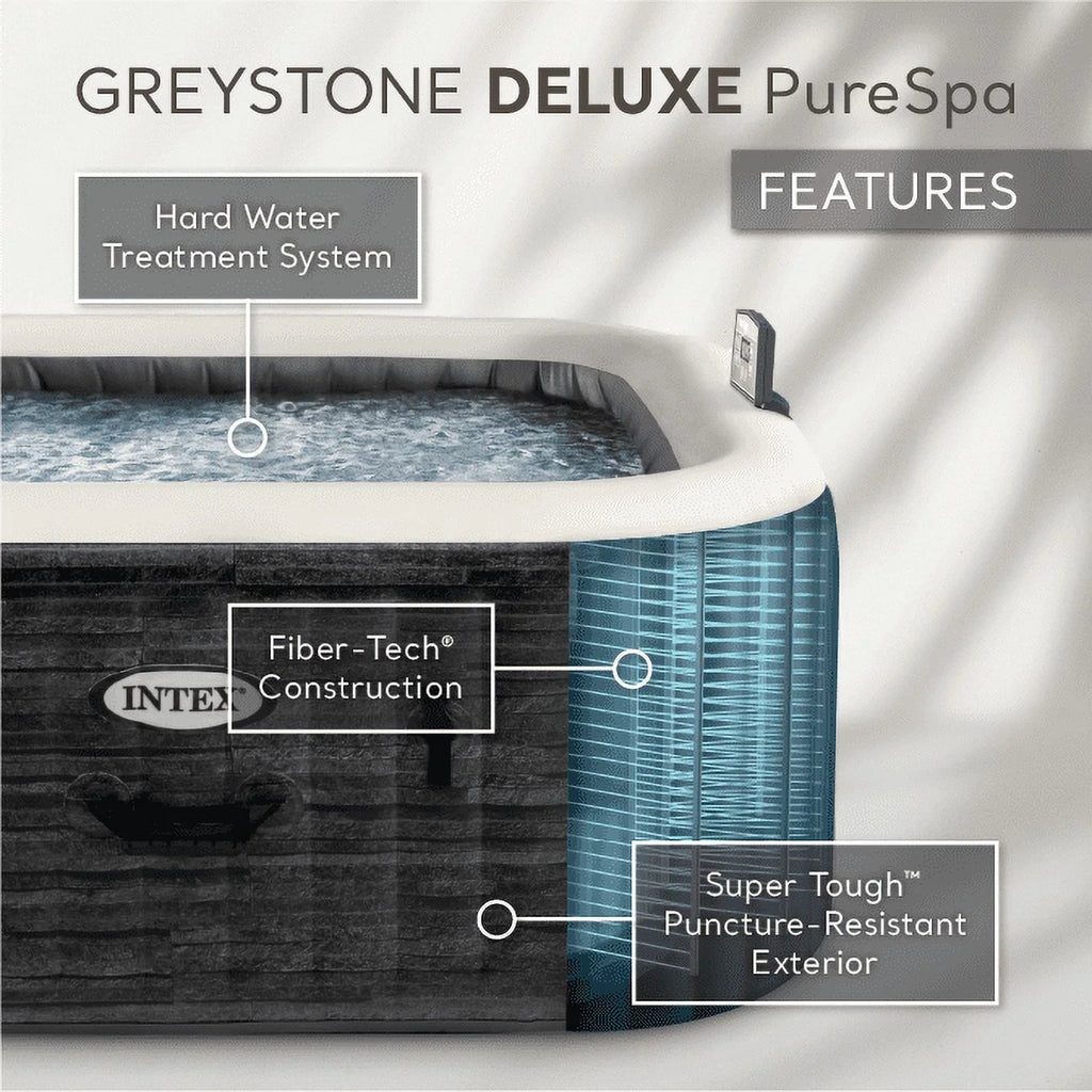 Inflatable Square Jet Spa Hot Tub E7764